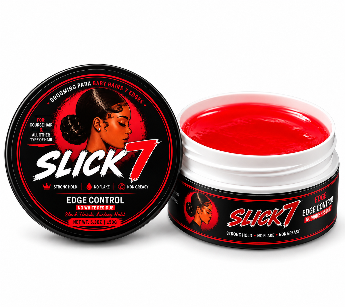 SLICK7 edge control By BREEZ N BRAIDZ 150ml