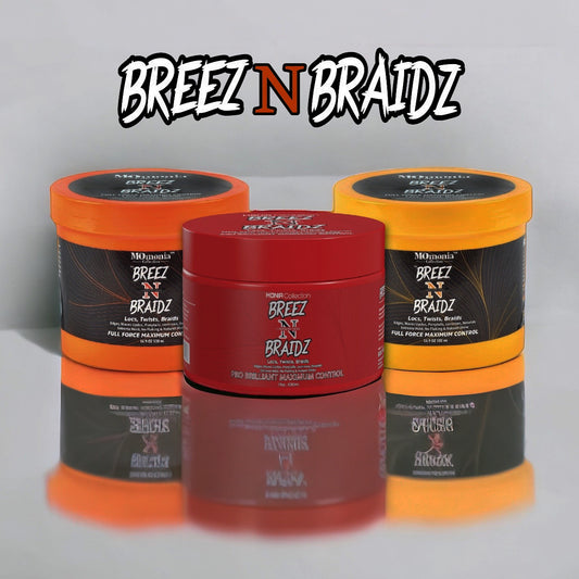 3 Jars deal of the BREEZ N BRAIDZ, yellow, orange, Red 17oz